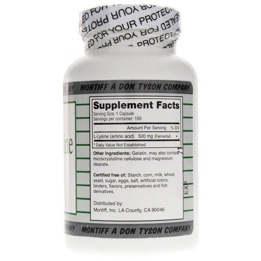 Pure L-Lysine 500 Mg, MNT